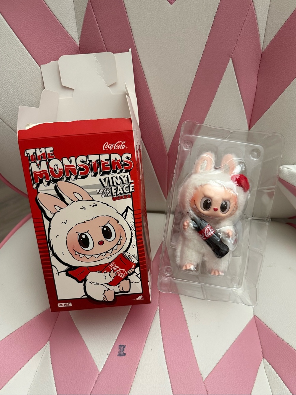 POP MART Coca Cola Labubu pendant surprise shake